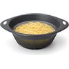 PARENCE.- Colino da cucina con 2 manici - 27x30x11cm - scolapiatti rotondo in plastica resistente - ideale per pasta, verdura e frutta - leggero e facile da usare