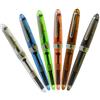 Xiaoyu 6pcs trasparente Jinhao 992 penna stilografica iridio in 6 colori, trasparente, blu, verde, grigio, marrone, arancio