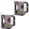 DINGYI Nastro per etichette Dymo D1 compatibile 12 mm x 7 m A45013 S0720530 nero su bianco di ricambio per Dymo LabelManager 280 160 210D 360D 420P Labelpoint 150 250 etichette, confezione da 2