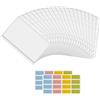 lahnao 20 Pezzi Di Raccoglitore A6, Raccoglitore Anelli A6 18x10,6cm Con Etichette Adesive, Raccoglitore Ad Anelli A6 per Banconote, Quaderni, Fatture