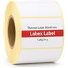 labex label Etichette termiche 80x40 mm su rotolo - Etichette Magazzino Codice a Barre Termica Diretta - 1 rotoli 1000 etichette - Senza nastro - TSC Godex compatibili - Labex Label