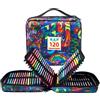 H & B Set di 120 matite colorate a base di olio, set professionale di matite colorate con libro da colorare, set artistico per adulti e artisti