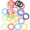 MINAOLULUS Colorati Coprichiavi in Silicone Elastico, da 3cm 25 Pezzi | Etichette Compatte per Chiavi di Casa e Ufficio, Presa Comoda, per Coinquilini e Proprietari Colore