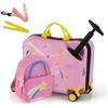 SOARS Valigia per Bambini Cavalcabile 18+12, 2 Pezzi (Rosa Cometa)