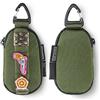 TACTICAL_GEEK Storage A7 EDC Portachiavi Molle Pouch, Portafoglio con Cerniera Impermeabile in Nylon 500D per Chiavi Auto, Organizer da Tasca, Pouch Tac con Area per Patch per Uso Quotidiano, Verde