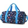 RAVUO Borsone da Viaggio Bambini,RAVUO Resistente All'acqua Borse Sportive Weekend da Viaggio per Ragazzi Ragazze Borsa da Danza per Palestra Sport Danza con Scomparto per Scarpe e Tasca Bagnata Astronauta