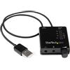 Startech.Com Scheda audio Esterna con Spdif Black ICUSBAUDIO2D
