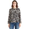 Cecil 3412484 Camicia con Motivo Grafico, Light Greige, XXL Donna