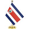 Petite Pine Bandiera da scrivania Costa Rica,Banner esterno piccolo alto 12 pollici,Piccola decorazione di stampa per la tavola di casa dell'ufficio