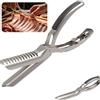 Roioiow Strumento per la rimozione della membrana delle costole in acciaio inox, per carne di maiale e manzo, lavabile in lavastoviglie, design ergonomico