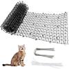 XTDMJ Haus & Repellente per animali selvatici, griglia contro gatti, 30 x 150 cm, griglia anti-gatto, tappetino per gatti da giardino con 8 picchetti e 8 fascette per cavi, per cani, gatti, animali