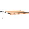 vidaXL Tenda retrattile manuale con LED Multicolore 2,5 x 2 m