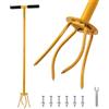 SWAWIS Artiglio da Giardino Twist Staccabile Piccolo, Altezza 99 cm Fresa Manuale con Manico, Arieggiatore e Rimuovi Erbacce in un Unico Prodotto, per Pulizia del Terreno e Controllo Delle Erbacce