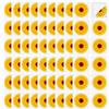 Leikedun 60 trappole adesive per finestre, motivo girasole, mosche e trappole per insetti, per interni
