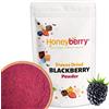 Honeyberry Polvere di More Liofilizzate 100g - Frutta Liofilizzata in Polvere - More Disidratate in Polvere per Dolci, Frullati e Yogurt - Polvere di Frutti di Bosco - Naturale e Senza Additivi