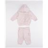 Prénatal Jogger garzato bimba 2 pezzi rosa con cappuccio "ballet"