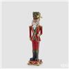 Decoro Soldatino Schiaccianoci H51.5 cm Verde/Rosso - Enzo De Gasperi