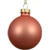 Pallina Natalizia in Vetro Opaca Arancio Ø10 cm - Kaemingk