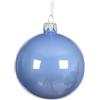 Pallina in Vetro Blu Sky Smaltata Ø 6 cm - Kaemingk Decorazione Natalizia
