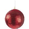 EDG Addobbo Natalizio Palla Squame Diametro 10 cm - Rosso