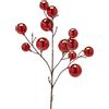 Enzo De Gasperi Ramo Pallemix Rosso X12 - Decorazione Natalizia H53 cm