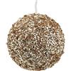 Enzo De Gasperi Pallina di Natale Glitter Gold D12 cm in PVC