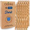 ORINKO® Siwak per Denti Naturale x18 - Spazzolino Ecologico per Pulizia e Sbiancamento Denti - Miswak Africano per Cura Naturale - Bastoncini di Araak per Igiene Orale - Alternativa Sostenibile