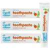 Green People Dentifricio Biologico per Bambini al Mandarino & Aloe, 3x50ml | 100% Naturale, per Bambini, senza Fluoro e SLS, Vegano, Biologico e Cruelty Free, Aloe Vera, Mirra e Foglia d'Olivo