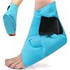 AOOWU 1 Pair Manicotto Refrigerante per Piedi e Caviglie in Gel, Riutilizzabile Tasca di Ghiaccio, Gel Terapia Calda e Fredda, Impacco di Ghiaccio per Caviglia Alleviare il Dolore, Lesioni ai Piedi