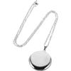 Warmhm Collana Portafoto Rotonda in Acciaio Inossidabile Medaglione Vintage per Ricordi Ciondolo Resistente e Sicuro per Mamme e Damigelle Gioielli Moderni