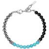GAVU Bracciale Pietre Naturali Uomo, Bracciale Perline Tripla Protezione da Uomo
