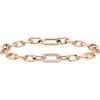 Daniel Wellington Crystal Link Bracelet 175 316L Stainless Steel with Pvd Plated Rose Gold & Crystal Embellished Ring in Rose Gold Plated Brass Rose Gold