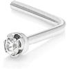 Mia Gioielli - Piercing Piccolo Brillantino in Oro 18k(750) Bianco a Griffe