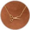 HANLI Collana da donna placcata in oro 14 carati, con ciondolo delicato con corno di David, stella di David, farfalla, sole, loto, pallavolo, baseball, stivali da cowboy, collana con ciondolo per