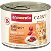 animonda Carny Kitten, cibo umido per gatti, Pollame + Manzo 12 x 200 g