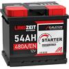 LANGZEIT Batterien LANGZEIT batteria auto 54Ah 12V avviamento sostituito 52Ah 53Ah 55Ah
