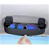 BIXUAN Compatibile con A3 A4 A5 A6 B8 B9 C7 C8 Q3 Q5 Q7 8U 8Y 8V 2021-2023 Porta Occhiali da Sole Custodia per Occhiali da Auto portaocchiali Scatola Organizer per Occhiali Custodia