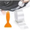 CUEMOON Pellicola protettiva per vernice, 5 cm x 10 m, con raschietto, per auto, bicicletta, moto, mobili