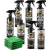 MAX DETAIL-LAB - Detailing Pack - Kit Pulizia Auto con Accessori Lavaggio Inclusi, Prodotti Interni Esterni, Shampoo, Pulitore Cerchi, Sedili, Cera, Vetri, Cruscotto