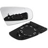 Riloer Specchietto retrovisore sinistro/destro, vetro specchietto retrovisore con riscaldamento, bianco/blu, compatibile con audi A3 / S3 A4 / S4 A6 / S6 RS4, 8E0857535E, 8E0857536E