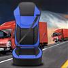 LFXLDS Coprisedili Camion per Iveco Daily Eurocargo Trakker S-WAY X-WAY,Nero/Rosso/Marrone/Blu Protezione Sedili Maglia Pelle Guidatore Passeggero Anteriore Ergonomico Lombare Accessori Interno Camion