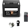 MOTO SPORT MONDO BATTERIA YT12B-BS IN GEL SLA BOSC FA110 YT12B-4 M6 SPEDITA CARICA E PRONTA COMPATIBILE CON DUCATI Multistrada V4 Pikes Peak 1200 da anno 2022 al 2025 BATTERIE AGM 10 AH 12V 150X70X130 MM CCA 165A