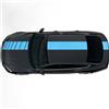 Kiwistar - Adesivo per auto a strisce da rally - 30 x 400 cm - Blu chiaro lucido - Autoadesivo - Strisce a vipera per auto, cofano, carrozzeria - Adesivo da tuning e decorazione da corsa