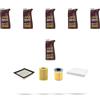 HOFFCAR Kit tagliando 3 FILTRI e 6L OLIO M compatibile con Opel Zafira B 1.7 Cdti 92kw dal 2008