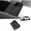 ZIMER Portaocchiali da cruscotto compatibile con Tesla Model Y Juniper 2025 2026 Nuovo 5 Posti, Nastro biadesivo in silicone nero - Accessori per Model Y Juniper
