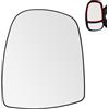 SENZEAL Vetro Specchio Retrovisore Riscaldabile Lato Superiore Sinistro per Renault Trafic MK2 Opel Vivaro A Nissan Primastar 2001-2014 9636600QAH (Superiore Sinistro)