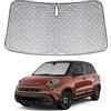 Opaltool Parasole Auto Parabrezza Interno per Fiat 500L 2012-2022 | Parasole per Parabrezza Anteriore, Pieghevole Blocca i Raggi UV Sun Visor Protector
