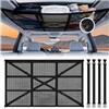 Qhpbuy Rete Portaoggetti Auto, 80×53cm Rete Bagagliaio Auto, Rete Soffitto Tetto Organizer per SUV e Camion, Universale