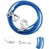TrAdE shop Traesio Fune Cavo Corda Acciaio Traino con Ganci per Auto Furgone Emergenza 5000KG 3,5MT