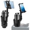 Gugxiom Portabicchieri e Supporto Cellulare per Auto, Supporto per Tablet per Auto, con Braccio Regolabile a 360°, Portabicchieri per Bicchieri fino a 100 mm di Diametro, Compatibile con Smartphone e